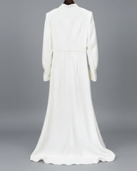 Embellished Cape Overlay Dress