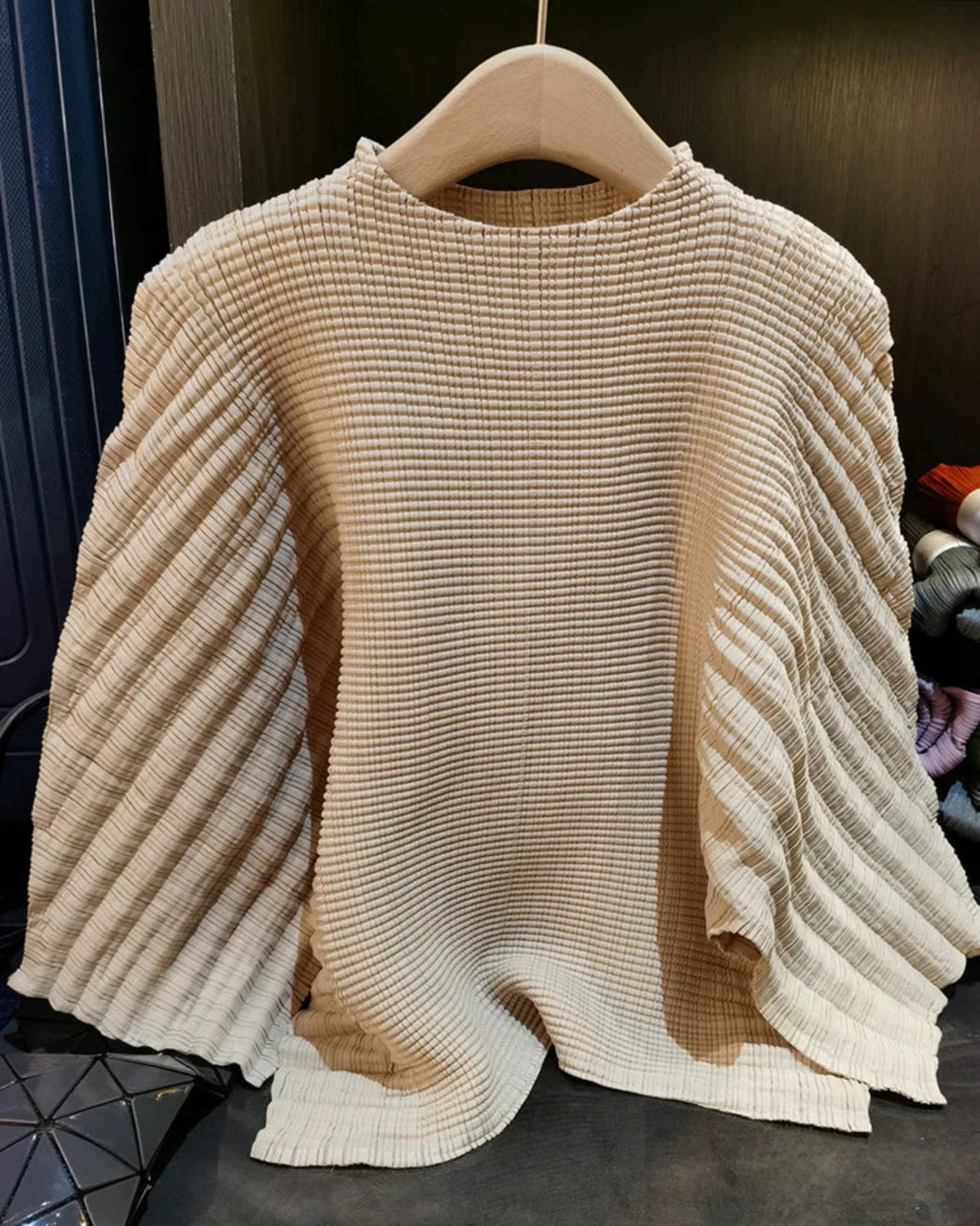 Elegant Accordion Pleated Top