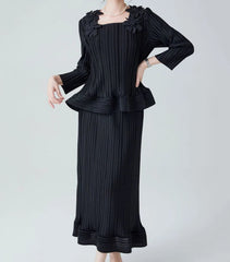 Luxury Pleats 2-Piece Set