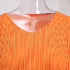 Luxe Tiered Ruffle Pleats Dress