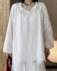 Luxury Japanese-Style Blouse