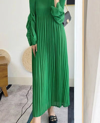 Luxury Pleats Travel Dress