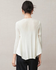 Luxe Pleated Asymmetric Top