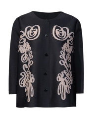 Luxury Pleated 3/4 Sleeve Blouse