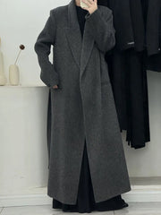 Women's Comfort Wraparound Wool Blend Coat