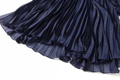 Couture Pleated Cape Dress