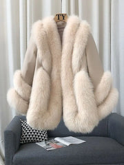 Women's Genuine Fox Fur Coat