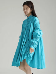 Casual Chic Asymmetrical Pleated Blouse