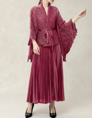 Luxury Plissé Two-Piece Set