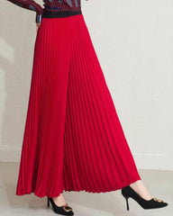Luxury Plissé Palazzo Pants