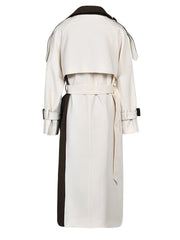 Women's Colorblock Trench Coat