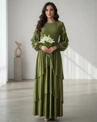 Luxury Zero-Crease Pleated Dress