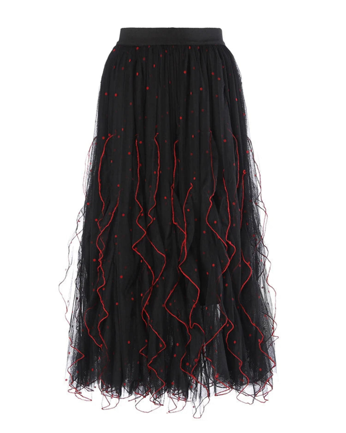 Couture Polka Dot Tulle Skirt