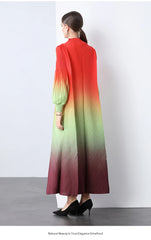 Truly Pleated Ombre Midi Dress