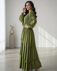 Luxury Zero-Crease Pleated Dress