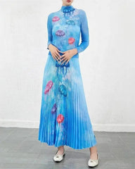Elegant Pleated Skirt Co-Ord