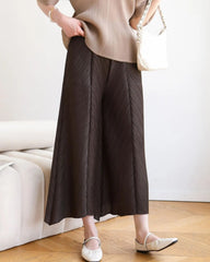 Luxury Plissé Palazzo Pants