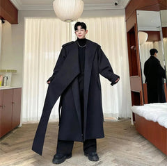 Men's Luxurious Oversized Long Wool Coat