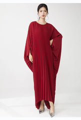 Luxury Designer Pleated Maxi Kaftan Dress