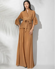 Luxury Formal Pleated 2-Piece