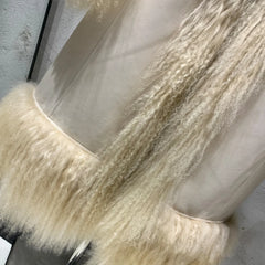 Full Length Shearling Fur Coat for Women