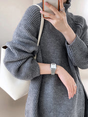 Luxury Ribbed Side-Zip Knit