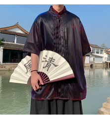 New! Men's Ninja 2 Piece Wide Leg Pants Set