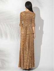 Luxe Pleated Ruffle Dress