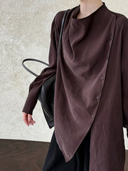 Luxury Draped Blouse Top