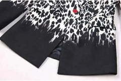 Women's Leopard Boyfriend Tailored Blazer