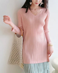 Dressy Sculptural Pleated Top