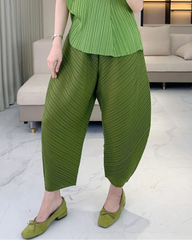 Luxury Plissé Harem Pants