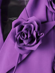 Luxury Oversized Floral Blazer