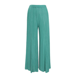 Truly Plisse Wide-Leg Pants