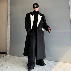 Men's Iconic Woolen Oversized Fit Trench Coat