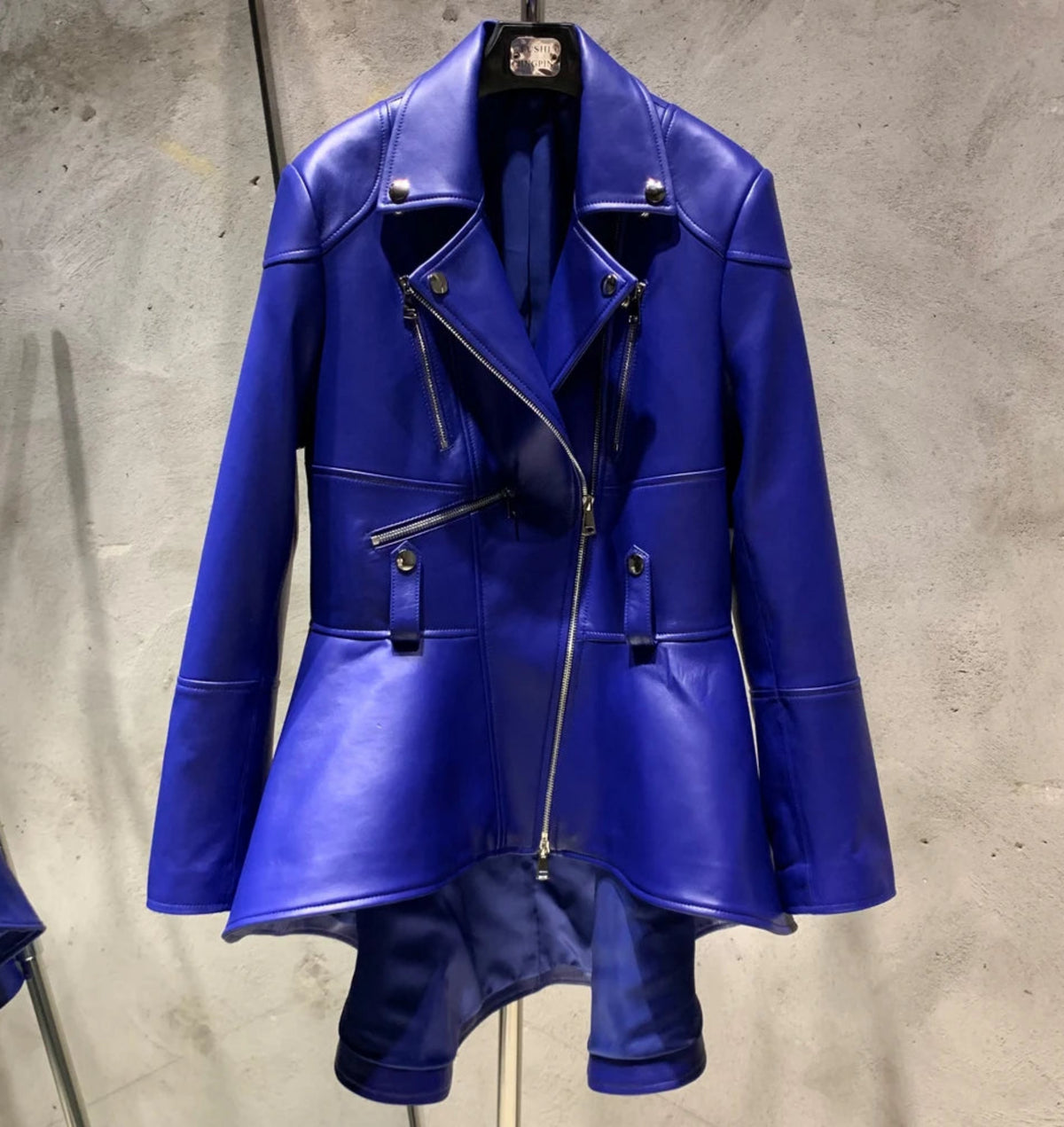 Luxury Sheepskin Asymmetric Jacket