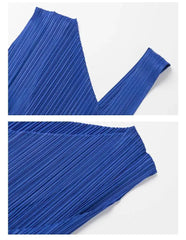 Luxury Asymmetric Pleated Dress
