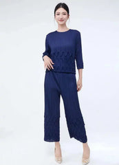 Petite Elegance Pleated 2-Piece