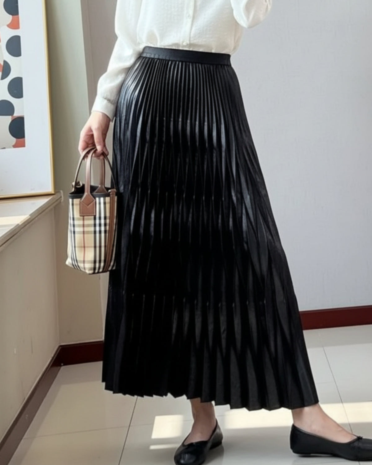 Luxury Pleated Folded Skirt