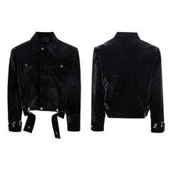 Men's Crocodile Vegan Leather Jacket