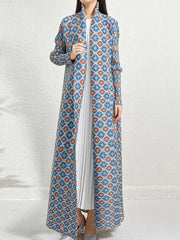 Geometric Pleats Trench Coat