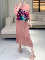 Luxury Travel Wear Plissé Top