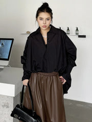 Luxury Poplin Balloon Blouse