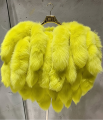 Couture Fox Fur Tail Cape