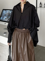 Luxury Poplin Balloon Blouse