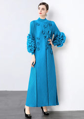 Luxury Pleats Floral Formal Dress
