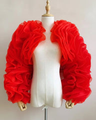 Luxury Ruffle Sleeve Bolero