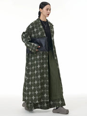Avant-Garde Geometric Trench Coat