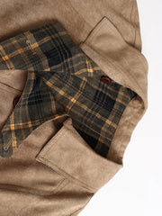 Luxe Faux Suede Reversible Coat