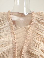 Truly Pleated Sleeveless Top & Skirt